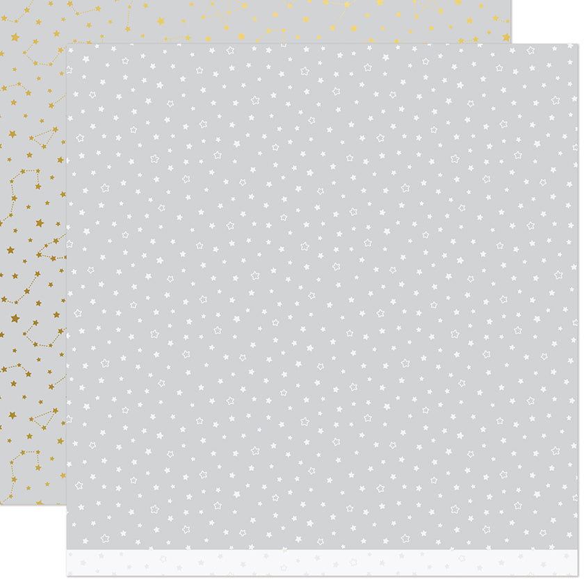 Lawn Fawn 12 x 12 Patterned Paper Twinkling Grey