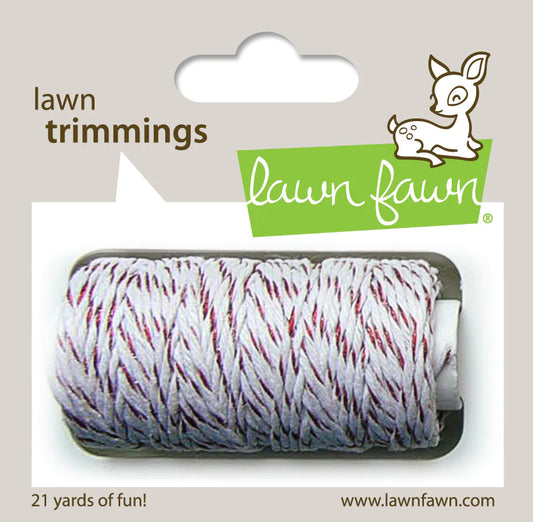 Lawn Fawn Single Cord Twine - Red Sparkle