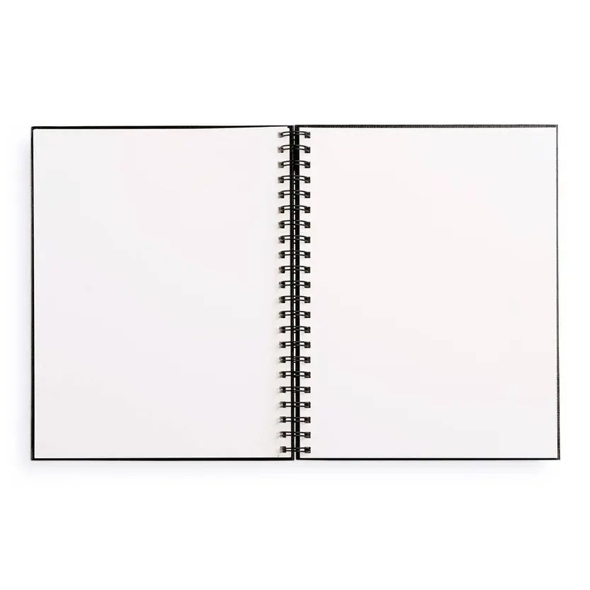 Large Sketchbook 8.5 X 11"- Spiral Hardcover (Black)