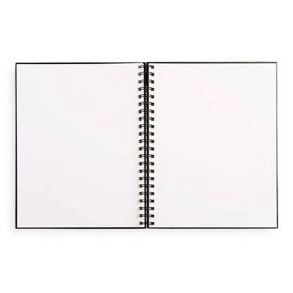 Large Sketchbook 8.5 X 11"- Spiral Hardcover (Black)
