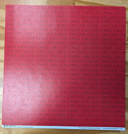 Letterman Pride Paper - Lincoln High School