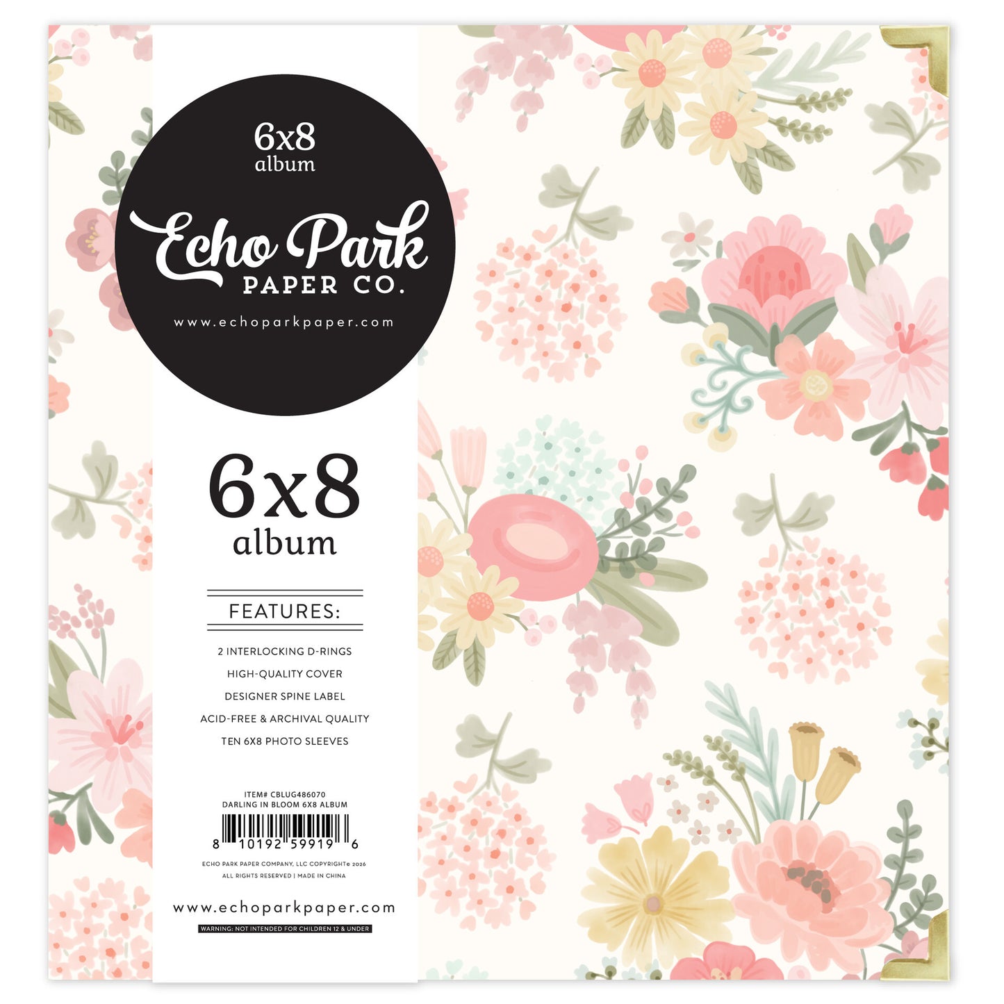 Little Lullabies - Baby Girl: Darling in Bloom 6 x 8 Album