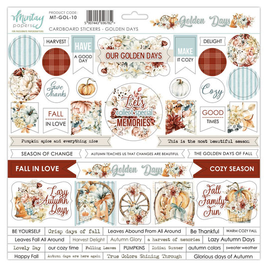 Mintay Golden Days 12 x 12 Cardstock Stickers