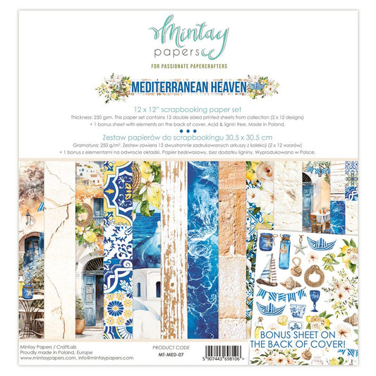 Mediterranean Heaven 12 x 12 Paper Set