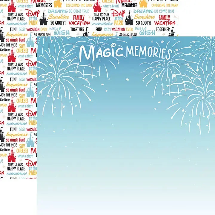 Magic Memories Double Sided 12 x 12 Scrapbook Paper by Paper House