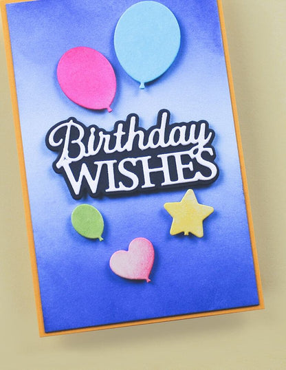 Memory Box Everyday Sentiments Birthday Wishes craft die