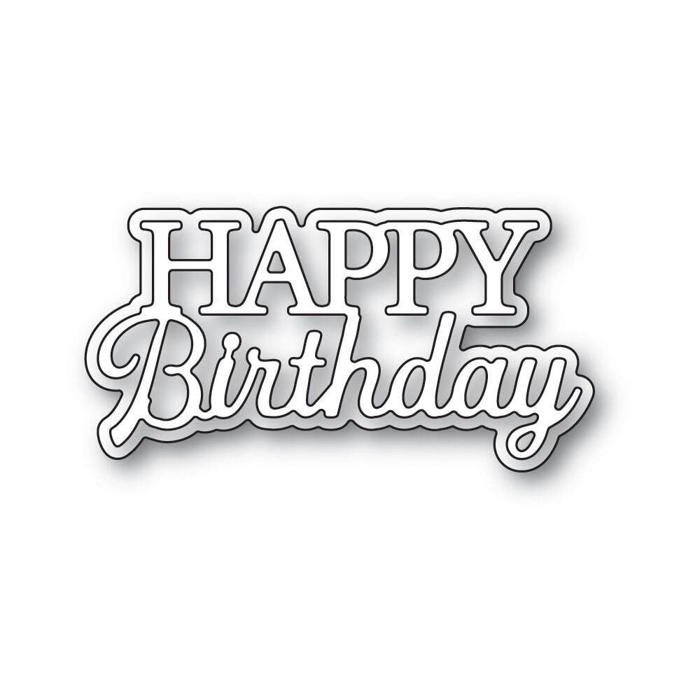 Memory Box Everyday Sentiments Happy Birthday craft die