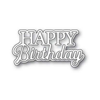 Memory Box Everyday Sentiments Happy Birthday craft die