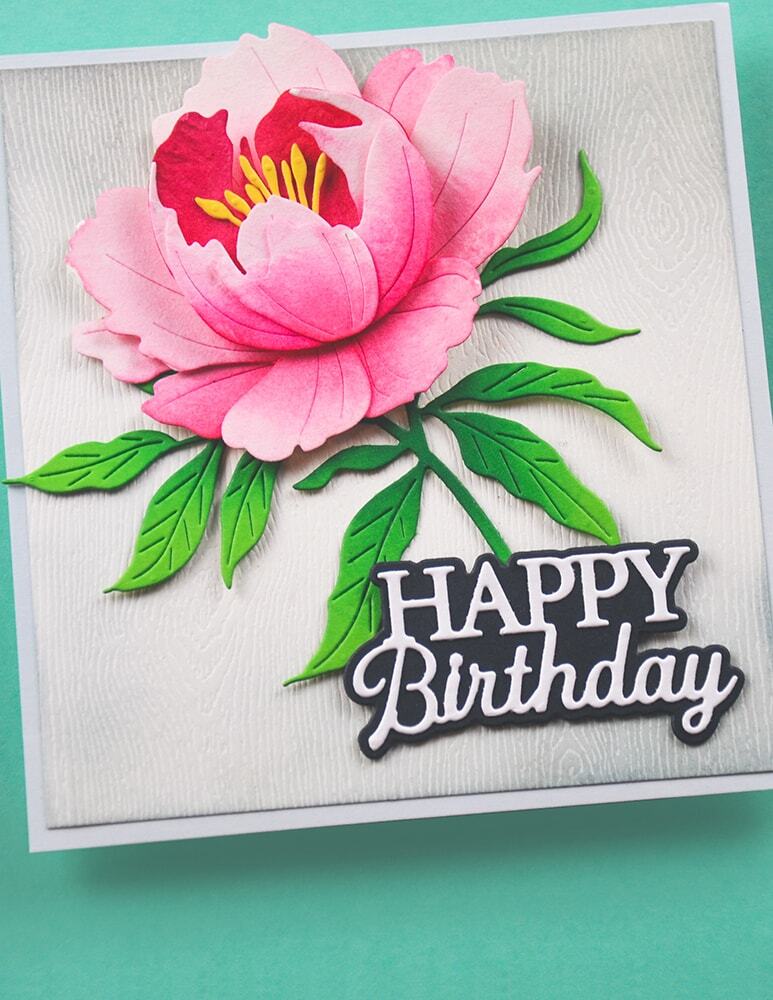 Memory Box Everyday Sentiments Happy Birthday craft die