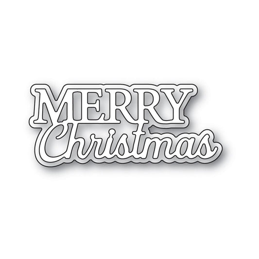 Memory Box Everyday Sentiments Merry Christmas craft die