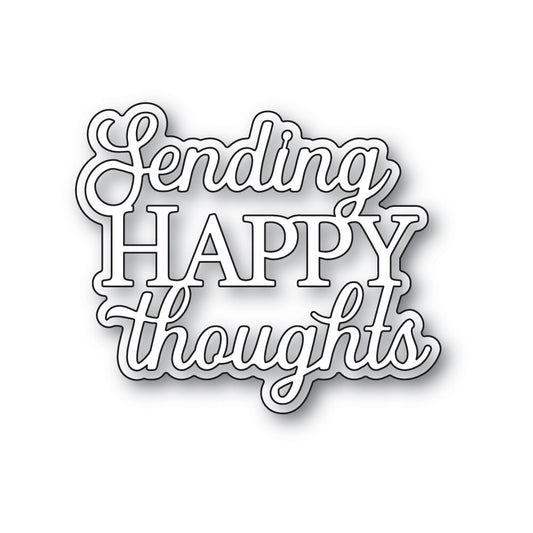 Memory Box Everyday Sentiments - Sending Happy Thoughts craft die