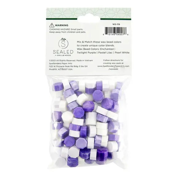 Must-Have Wax Bead Mix Purple from The Sealed by Spellbinders Collection