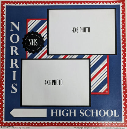 SC 25204 Custom School Paper 12 x 12 - Select School
