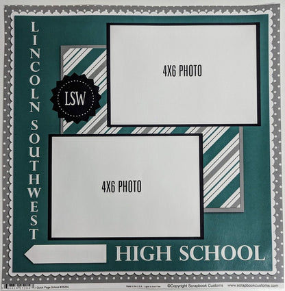 SC 25204 Custom School Paper 12 x 12 - Select School