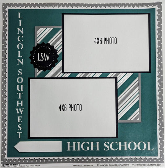 SC 25204 Custom School Paper 12 x 12 - Select School