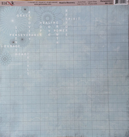 Moxie Road to Recovery - Perseverance 12 x 12 scrapbook paper