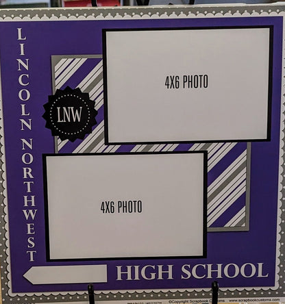 SC 25204 Custom School Paper 12 x 12 - Select School