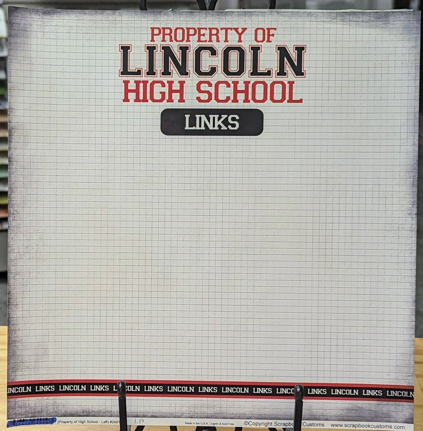 SC 24919 Custom School Paper 12 x 12 - Select School