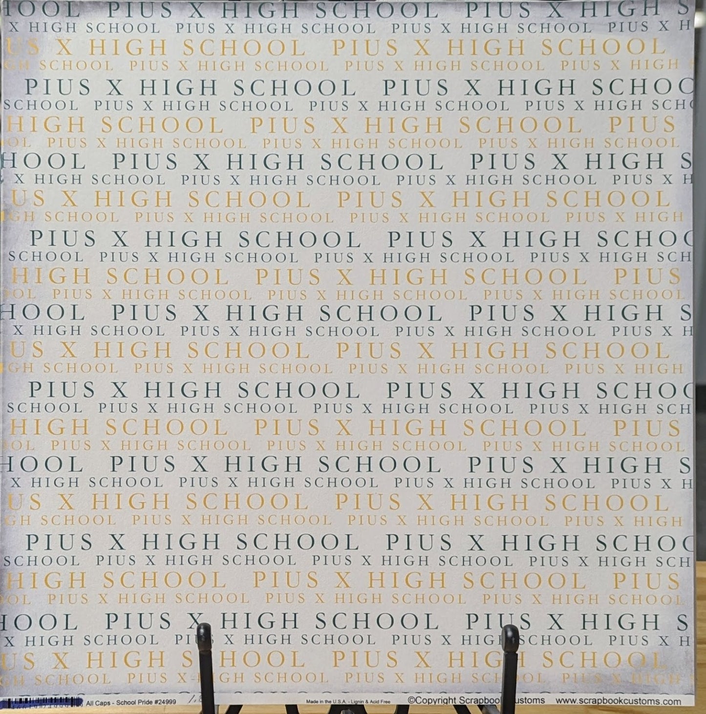 SC 24999 Custom School Paper 12 x 12 - Select School
