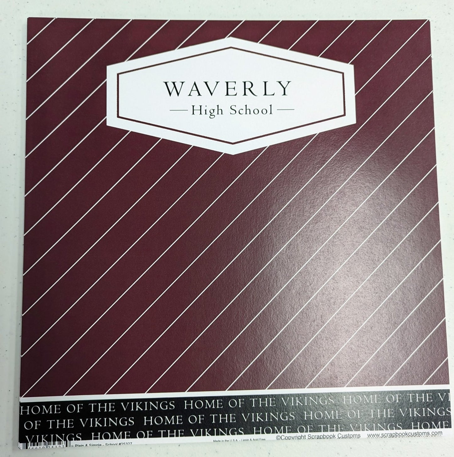 Plain & Simple School Custom Paper - Waverly