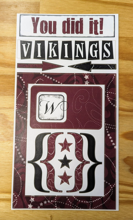 Vikings 6 x 12 Sticker