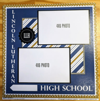 SC 25204 Custom School Paper 12 x 12 - Select School