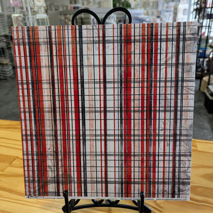 SC Plaid Grunge Red White Nebraska