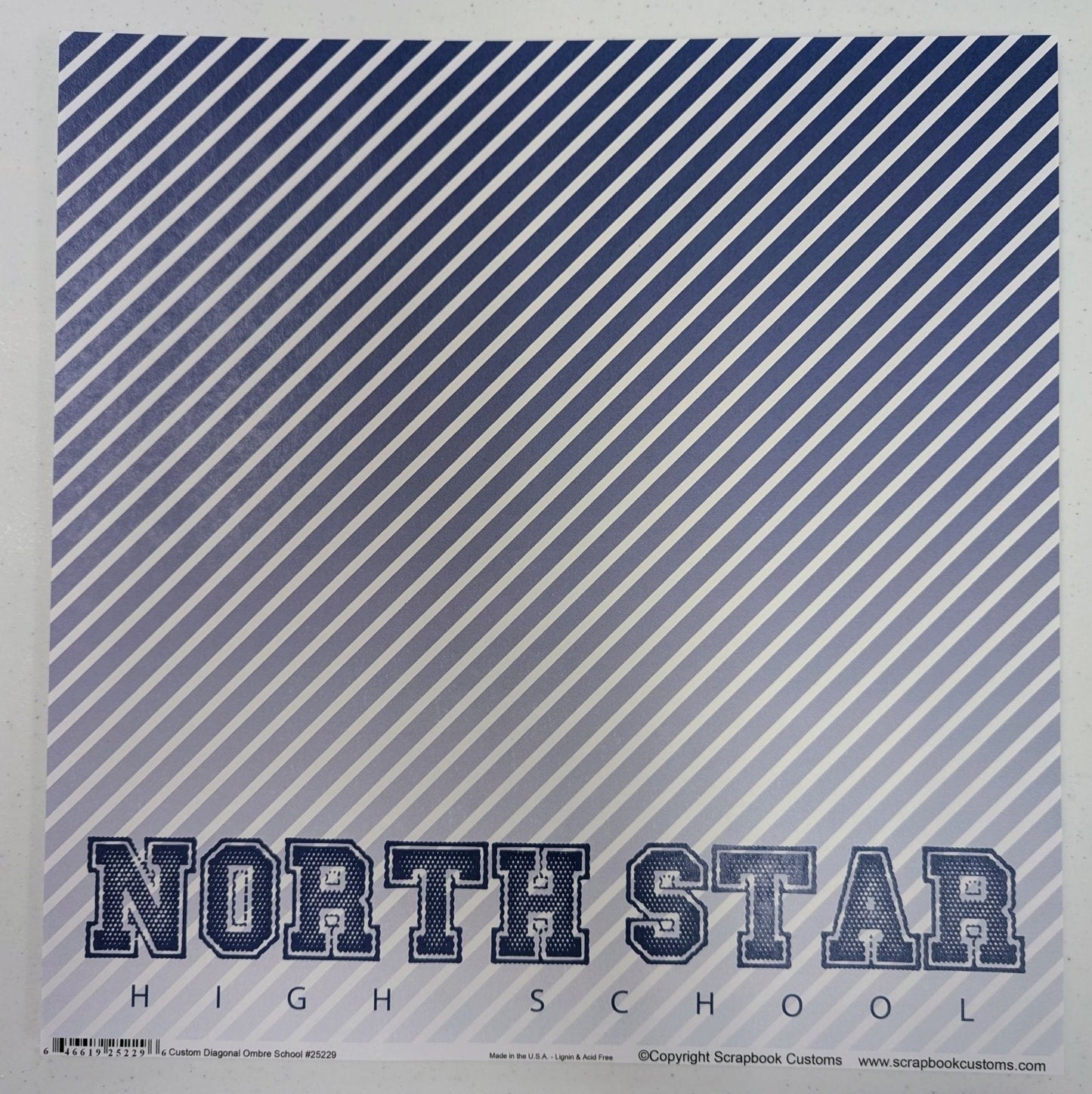SC 25229 Custom School Paper 12 x 12 - Select School