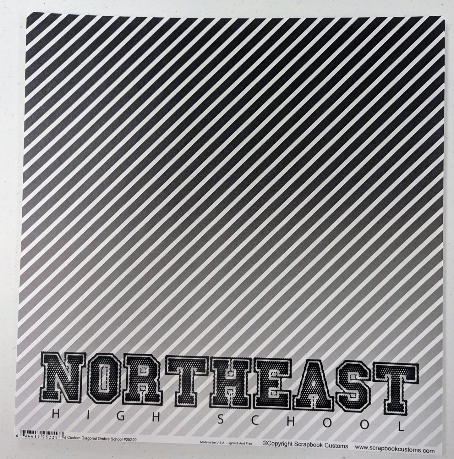 SC 25229 Custom School Paper 12 x 12 - Select School