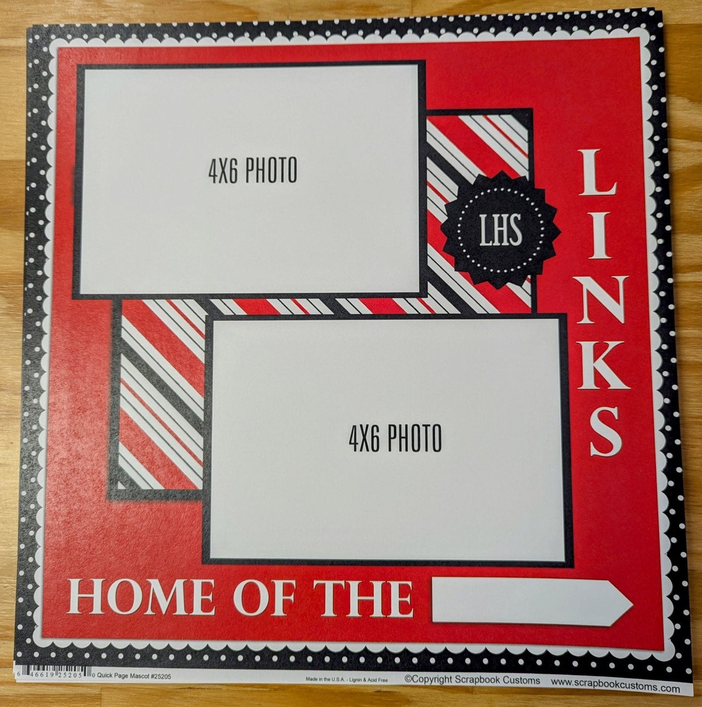 SC 25205 Custom School Paper 12 x 12 - Select School