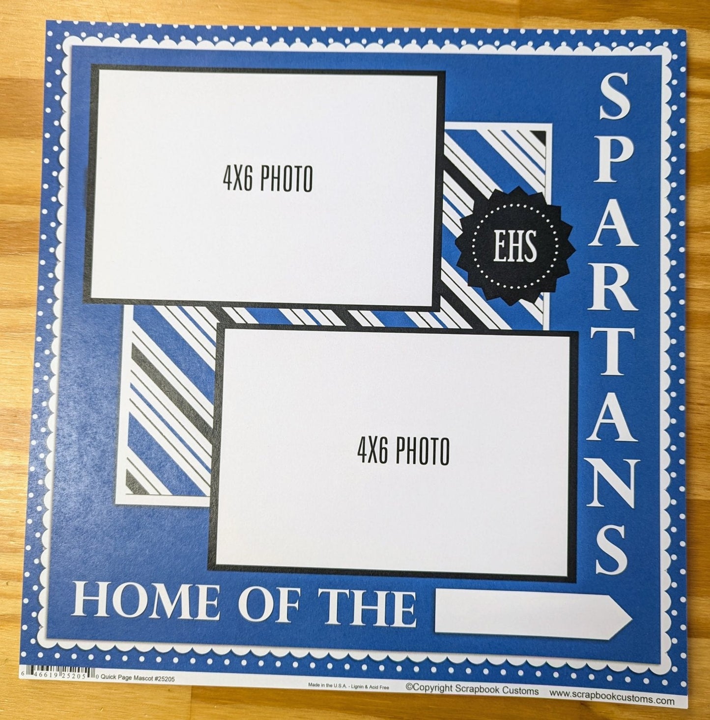 SC 25205 Custom School Paper 12 x 12 - Select School