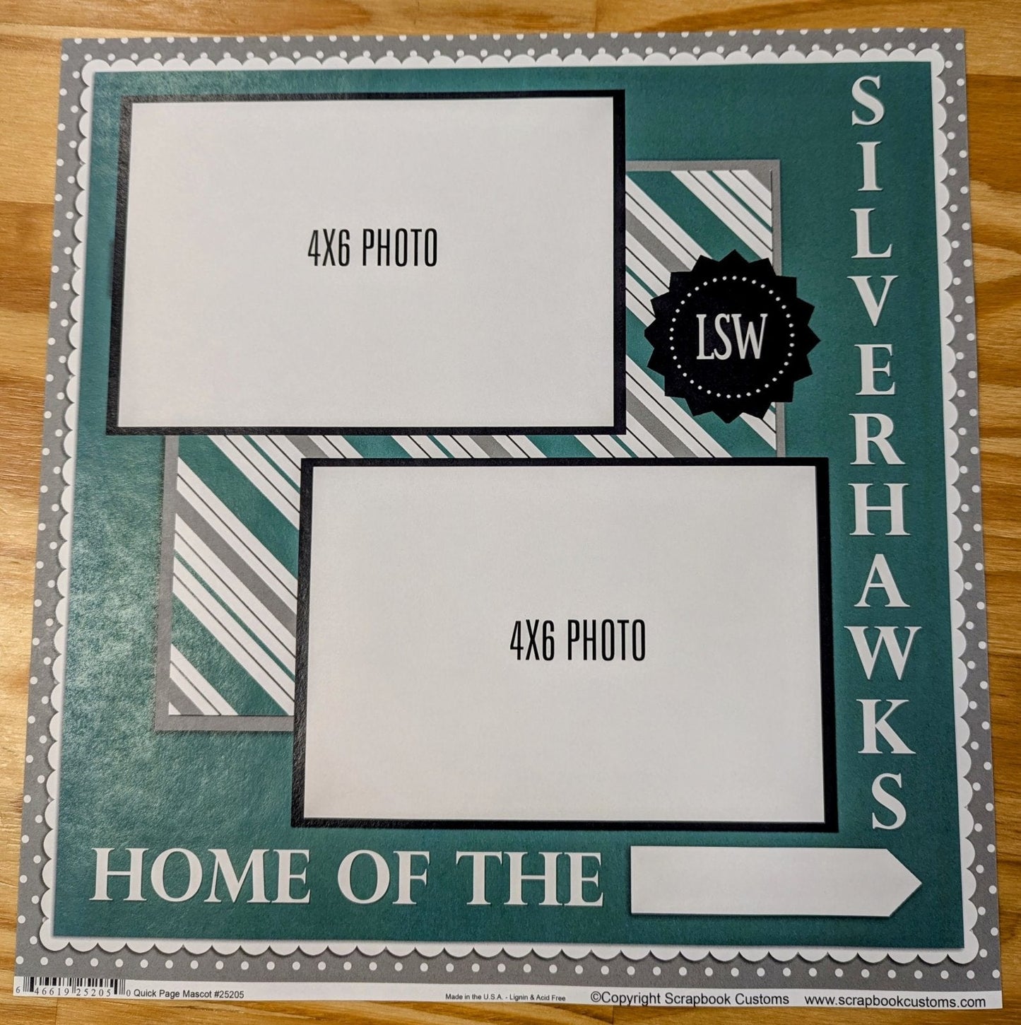 SC 25205 Custom School Paper 12 x 12 - Select School