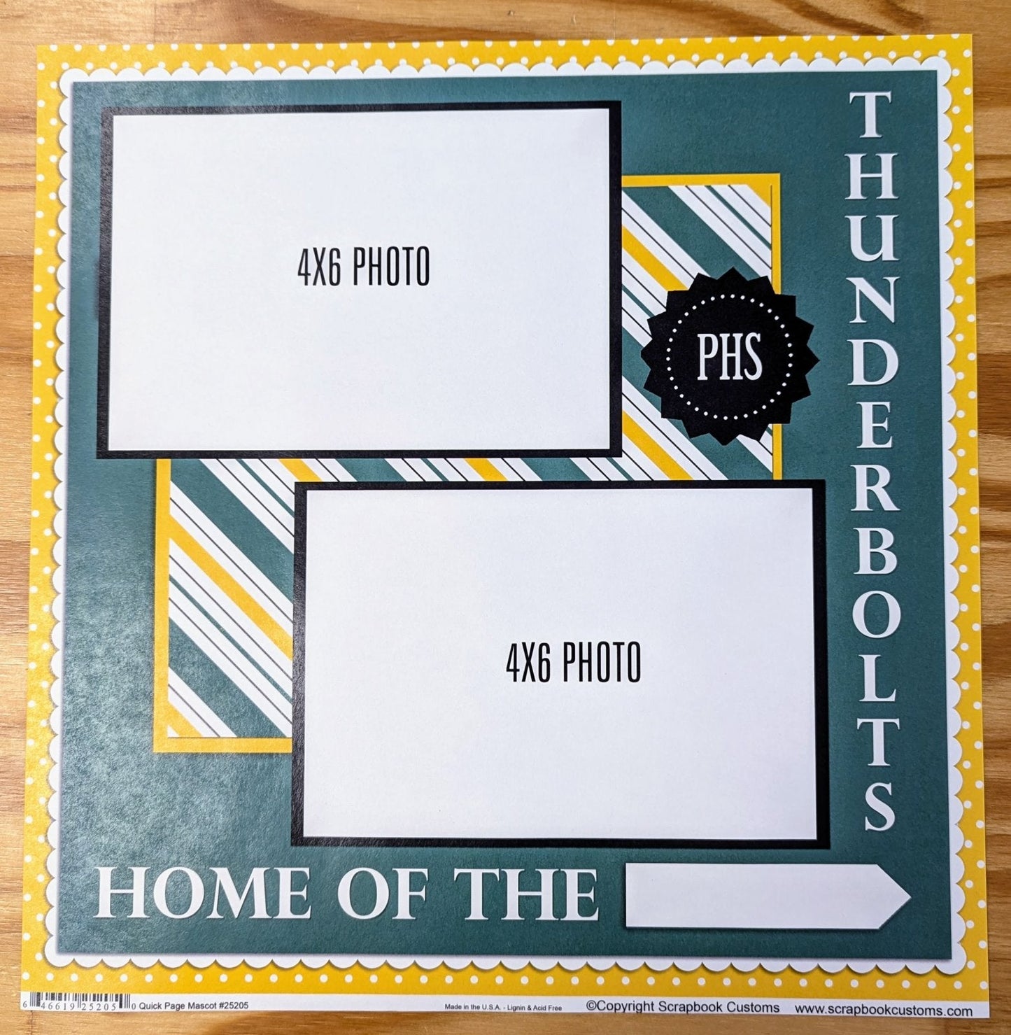 SC 25205 Custom School Paper 12 x 12 - Select School