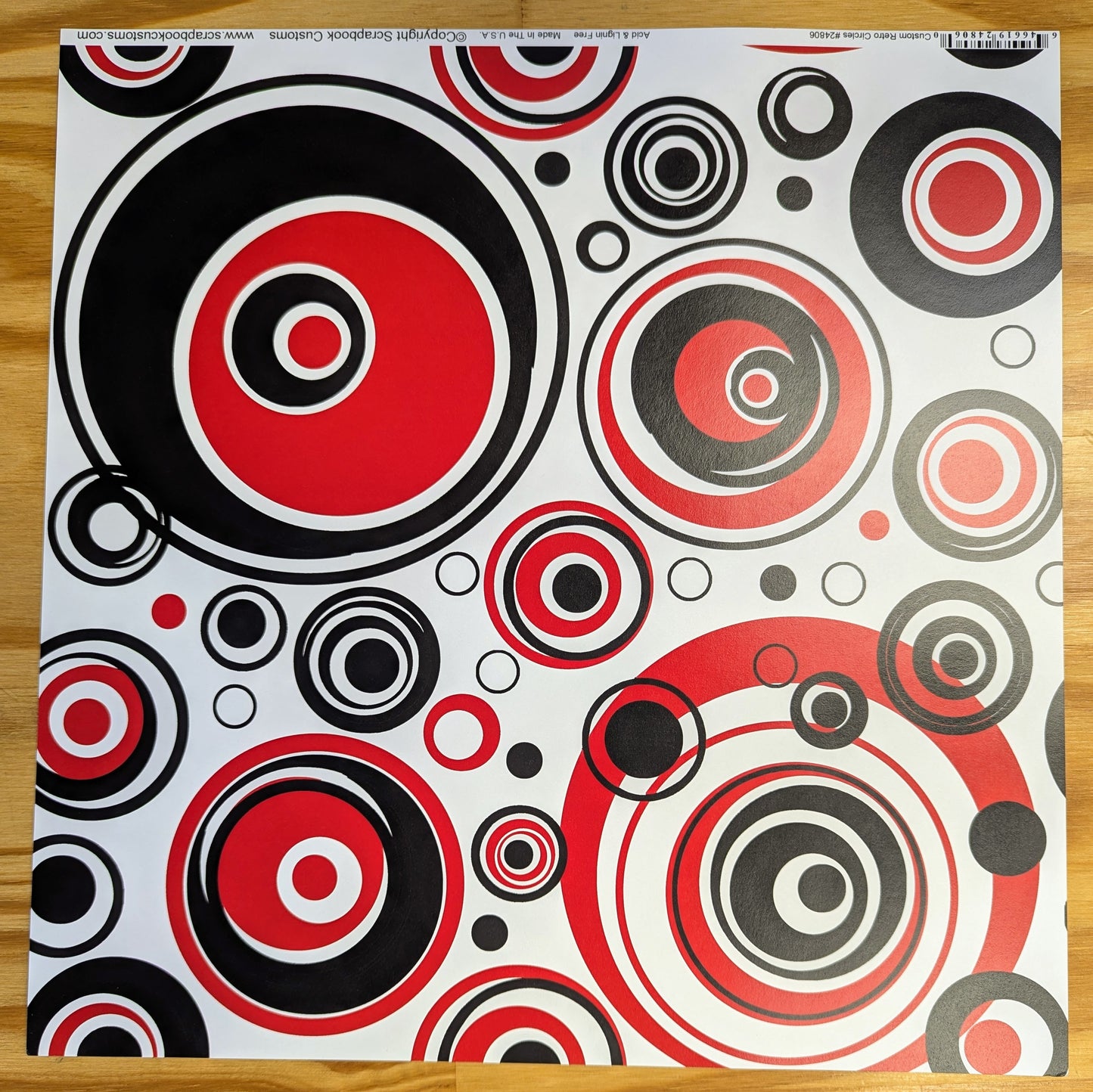 SC Custom Retro Circles 12 x 12 Paper - LHS