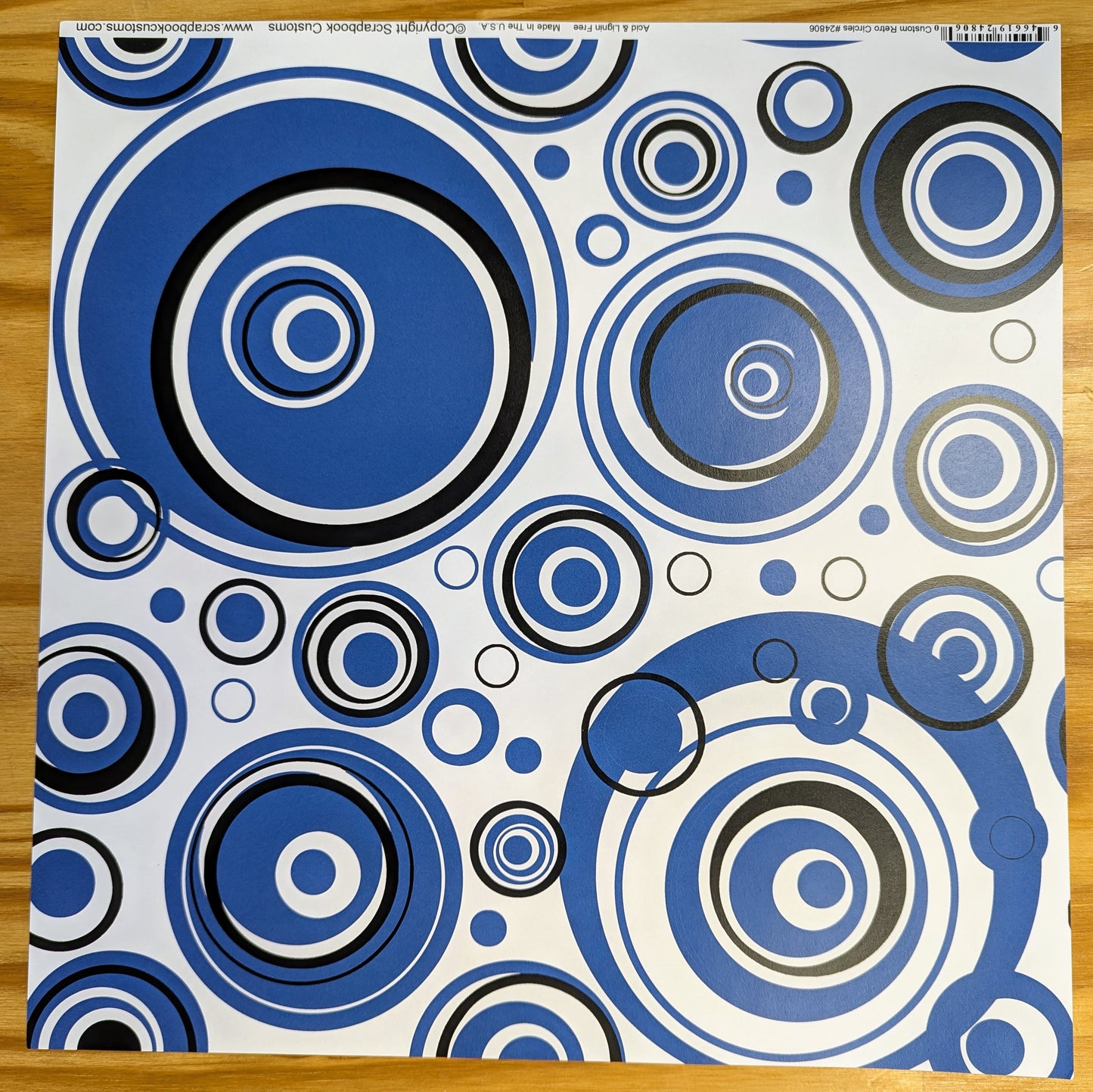 SC Custom Retro Circles 12 x 12 Paper - EHS