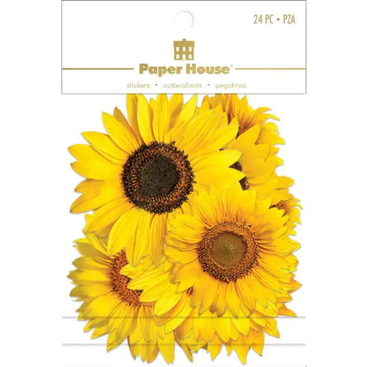 Paper House Die Cut Sticker Pack - Sunflower