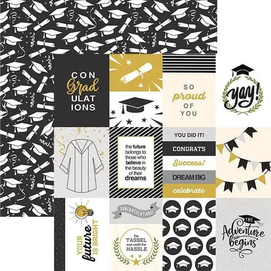 Paper House Graduation Tags 12 x 12 double-sided paper