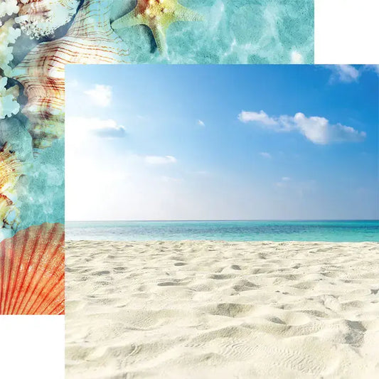 Paper House Tropical Sands Double-Sided 12 x 12 Scrapbook Paper