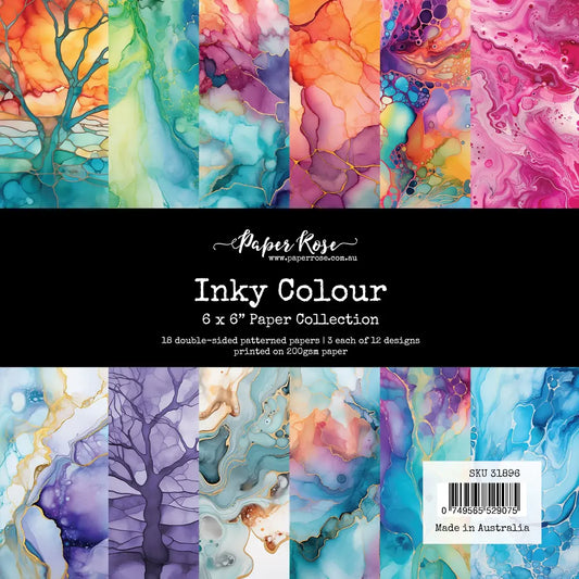 Paper Rose Inky Colour 6 x 6 Paper Collection