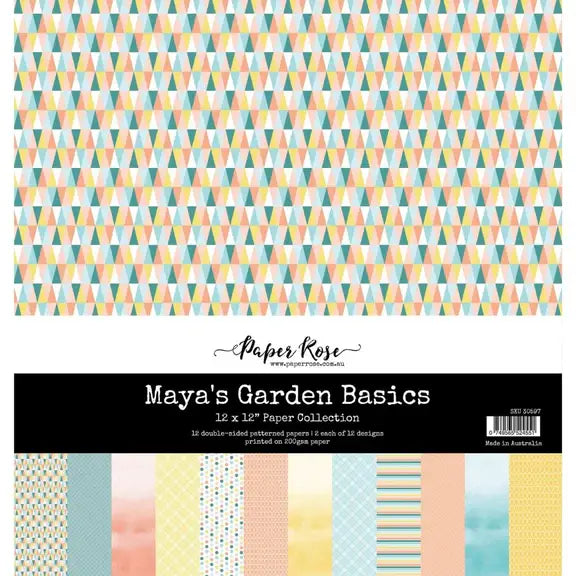 Paper Rose - Maya's Garden Basics 12x12 Paper Collection