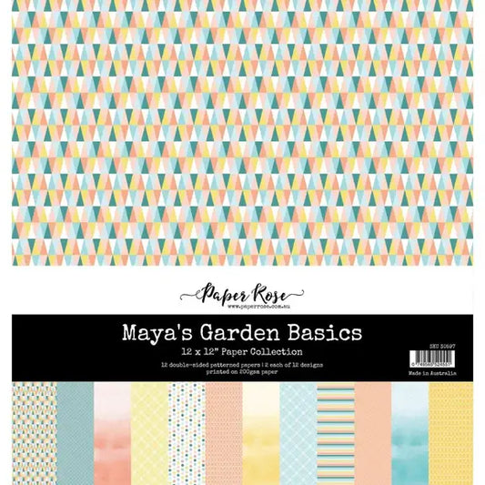 Paper Rose - Maya's Garden Basics 12x12 Paper Collection