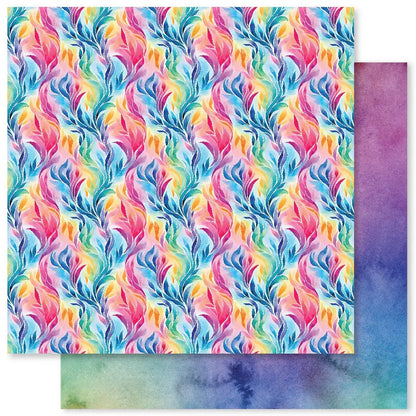 Paper Rose Rainbow Twirl 2.0 Paper 6 x 6