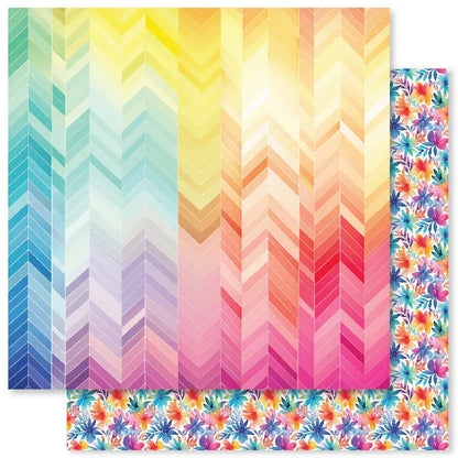 Paper Rose Rainbow Twirl 2.0 Paper 6 x 6