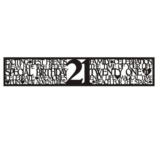 Petticoat Parlor 21st Birthday Border