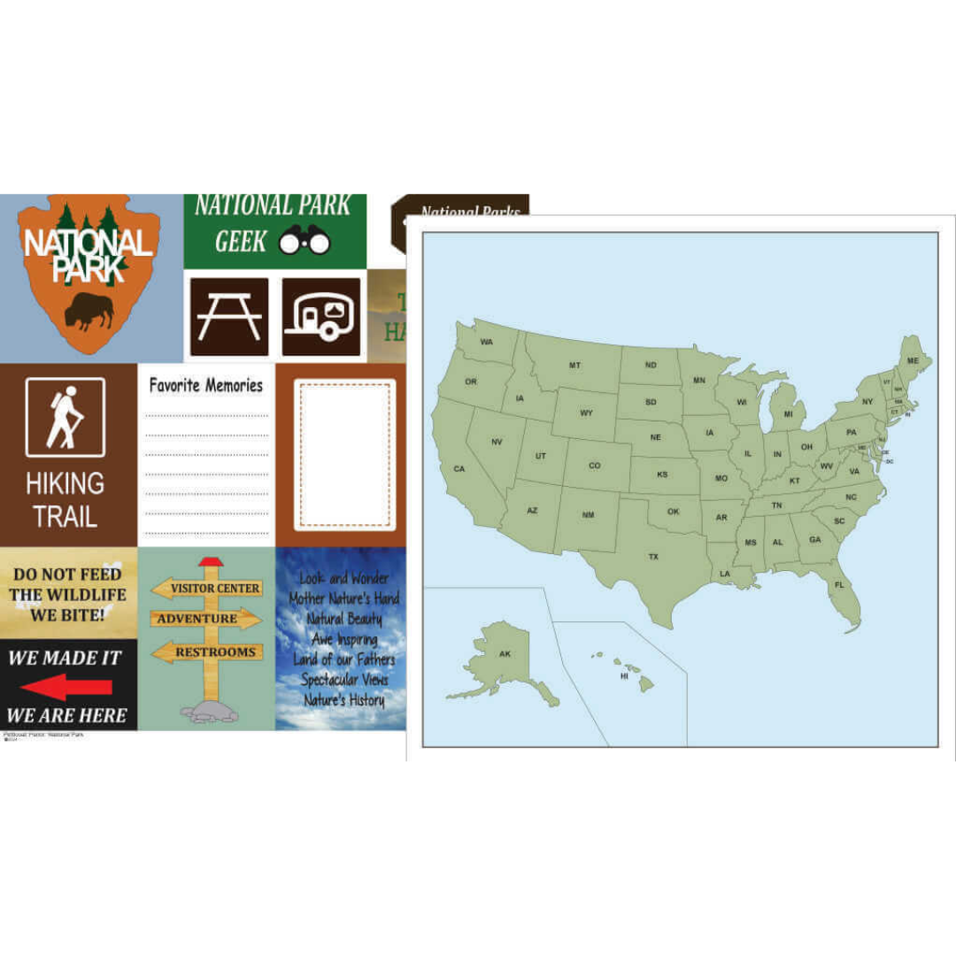 Petticoat Parlor National Park Paper