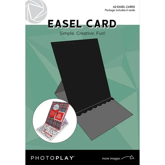 Photoplay A2 Easel Cards - Black (Set of 6)