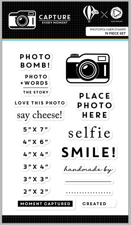 Photoplay AIR Exclusive Stamp Set - Capture Every Moment (19 piece set)