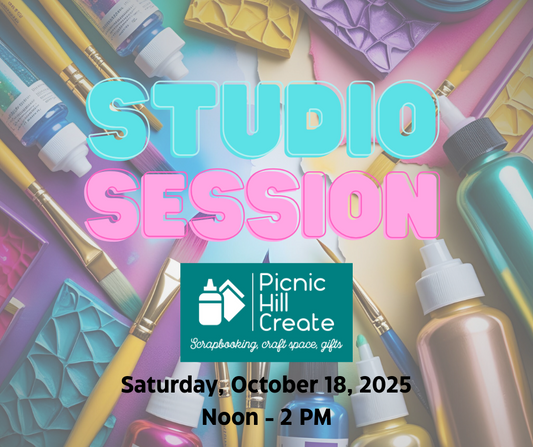 Picnic Hill Create Studio Session: Saturday, October 18, 2025, Noon - 2 PM