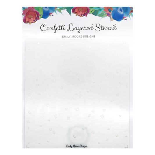 Confetti Layered Stencil