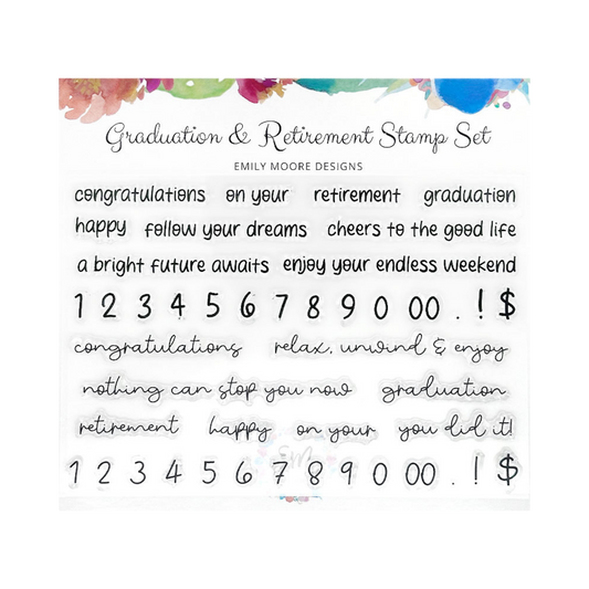 Graduation & Retirement Stamp Set